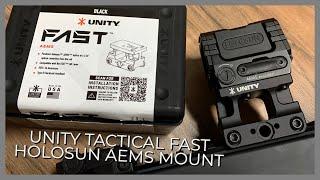 Review & Install of the Unity Tactical FAST 2.26” Mount for the Holosun AEMS Holographic