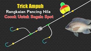 Trick Ampuh! Membuat Rangkaian Pancing Nila 3 Kail