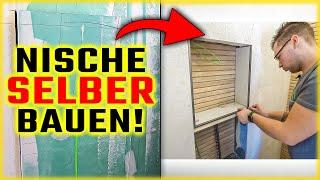 WANDNISCHE BAUEN aus BAUPLATTEN für Dusche & Bäder! | Home Build Solution