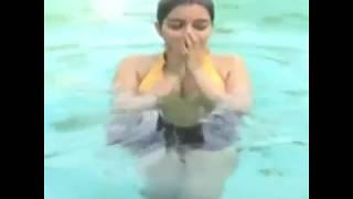 Swathi rare Boobs show   Swathi ColorsSwathi hot swimming pool