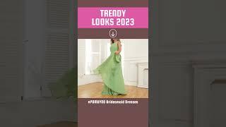 POMUYOO | New Sage Green Long Bridesmaid Dresses 2023