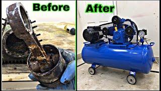 Rusty Old Air Compressor Restoration - Vintage Air Compressor - Perfection Restoration