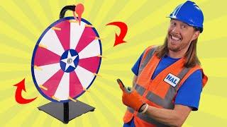 Handyman Hal Spins the Wheel of Awesome! Fun videos for kids | Learn and Play