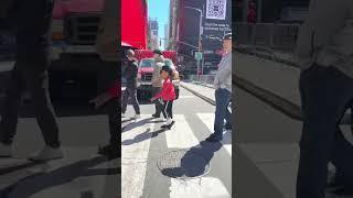 BEST CROSSWALK MOONWALK EVER ! #michaeljackson #dancevideo  #nyc