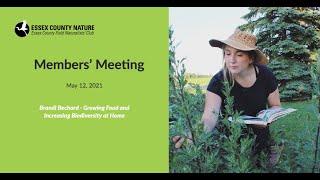 Growing Food and Increasing Biodiversity at Home - Essex County Nature Meeting