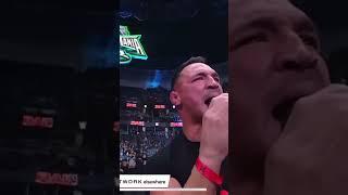 Michael Chandler calling out Connor Mcgregor at Wrestlemania