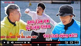 Dương Lâm bị Quang Trung "chửi xói trán" vì không hiểu luật, hoảng hồn với khớp vai của Tăng Duy Tân