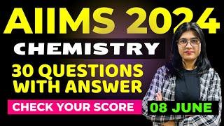 Chemistry Paper Solutions AIIMS Bsc Nursing & Paramedical Entrance Exam 2024