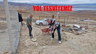 YENİ BAHÇEMİZİN TESFİYESİNE BAŞLADIK YOL GİRİŞİNİ YAPIYORUZ