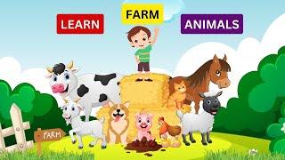 Learn 12 Farm Animals | Educational Fun, Names & Sounds for Kids and Toddlers Kids Musical Adventure