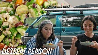 Easy Greek Salad with Claire Saffitz & Ali Slagle | Dessert People