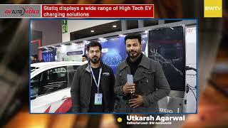 Raghav Arora, Founder and CTO, Statiq at the Auto Expo 2023