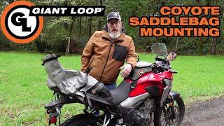 How To Mount the Giant Loop Coyote Rackless Motorcycle Saddlebag