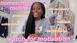 PRODUCTIVE and *REALISTIC* HOMESCHOOL Day in My Life 2023 | my homeschool routine for senior year