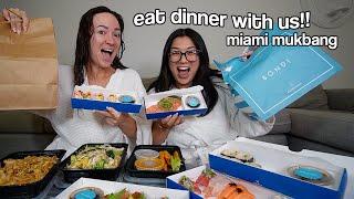 EAT WITH US!! travel to miami with us! Vlogmas Day 8