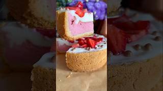 Нежнейший пирог с клубникой  #чизкейк #чизкейкрецепт #клубничныйпирог #рецептынонсенс