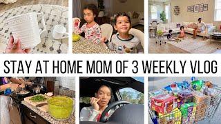 WEEKEND CLEANING ROUTINE // GROCERY SHOPPING, HOMEGOODS, ERRANDS & MOMLIFE :)