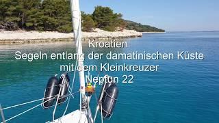 Kroatien segeln mit einer Neptun22 entlang der dalmatinischen Küste