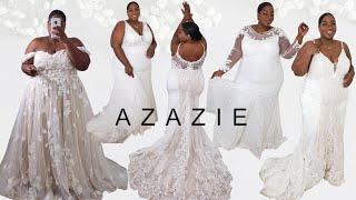 ONLINE WEDDING DRESS HAUL | PLUS SIZE TRY ON | UNDER $500! AZAZIE 2021