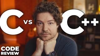 Is C BETTER than C++ for beginners? // Code Review