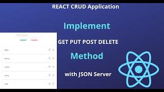 Build React CRUD App with JSON SERVER | Rest API in React (GET, PUT, POST, DELETE) with JSON SERVER