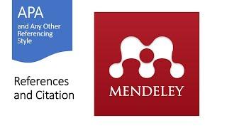 Easy Referencing and Citation: How to use Mendeley Desktop, Web Importer and MS Word Plugin