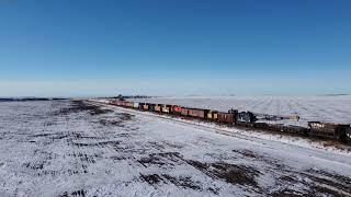 Abandoned Train in the Prairies, Alberta Canada