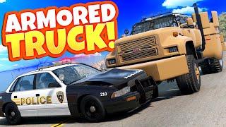 This New Armored Truck is OP Against the Police in BeamNG Drive Mods!