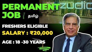 TATA ZUDIO FRESHER'S 12TH PASS Job Vacancy 2024TN Govt Jobs TamilTamilnadu Government Jobs 2024