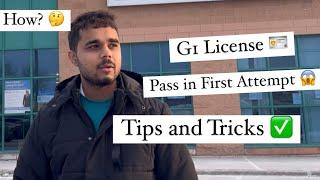 HOW TO  PASS G1 LICENSE |HOW TO CLEAR G1 TEST IN ONTARIO🪪|