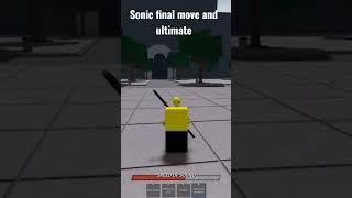 New sonic move and ultimate (Saitama Battlegrounds