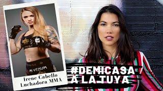 Irene Cabello en #DeMiCasaaLaTuya conversando con la luchadora de MMA.