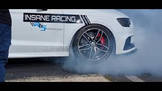 Insane racing madhir Audi Rs3 running in the 9s at dezzi raceway # vag21k