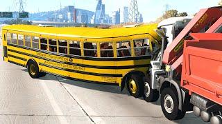 School Bus Crashes #1 – BeamNG.Drive