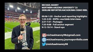 Michael Manny March 2023 sports anchor/MMJ/sideline reporter demo reel