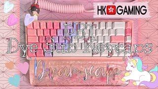 HK Gaming PBT Dye Sub Keycaps Dreamscape  | KBD67 Lite R2 Pink | Alpaca V2 | EnjoyPBT Knock offs?