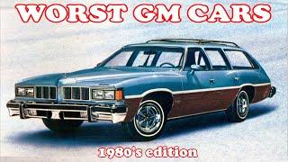 Worst cars of the '80s from General Motors!
