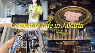 Corporate Life in Jakarta Vlog | Part of Whale Cloud Company ️, K-BBQ after work, Office View 