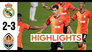 Real Madrid vs Shakhtar Donetsk 2-3 Goals Mach highlights