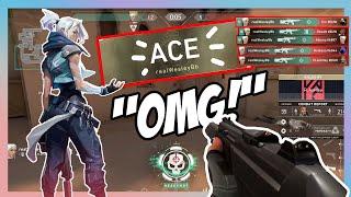 1v5 1HP LEFT - 1v5 JETT ACE CLUTCH Highlight Gameplay  | Valorant JETT Best Plays