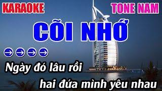 Cõi Nhớ Karaoke Tone Nam Karaoke 9999 - Beat Mới