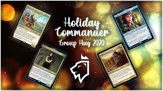 Group Hug EDH x4 | Roon v Braids v Gahiji v Belbe | Holiday Commander Gameplay - Magic the Gathering