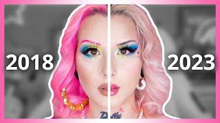 MON MAKEUP 2018 VS 2023 