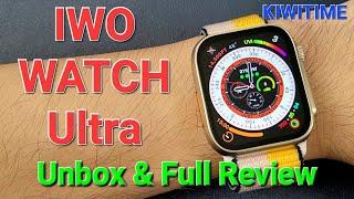 KIWITIME IWO Watch Ultra Unbox & Full Functions Review-45mm Smartwatch AOD Watch Ultra Copy