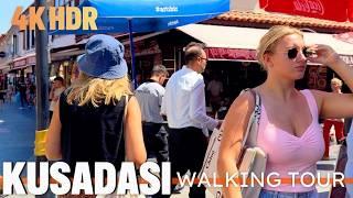 Kusadasi Turkey: Captivating 4K HDR Walking Tour of Kusadasi City Center A Must-See Experience