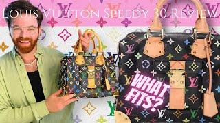 Louis Vuitton Speedy 30 Bag Review | Multicolor Speedy Review | What Fits Inside My Bag