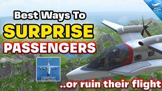 Best Ways To SURPRISE Your TFS PASSENGERS | Turboprop Flight Simulator Meme