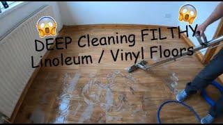 ASMR - Linoleum Floor Cleaning with CRB Action & Hard Floor Surface Cleaning Wand