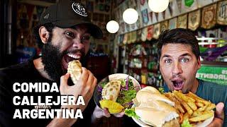 PROBANDO COMIDA CALLEJERA en Buenos Aires, Argentina 