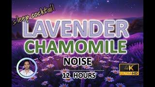 Lavender & Chamomile Sleep Cocktail | 12 Hours BLACK SCREEN | Study, Sleep, Tinnitus Relief & Focus